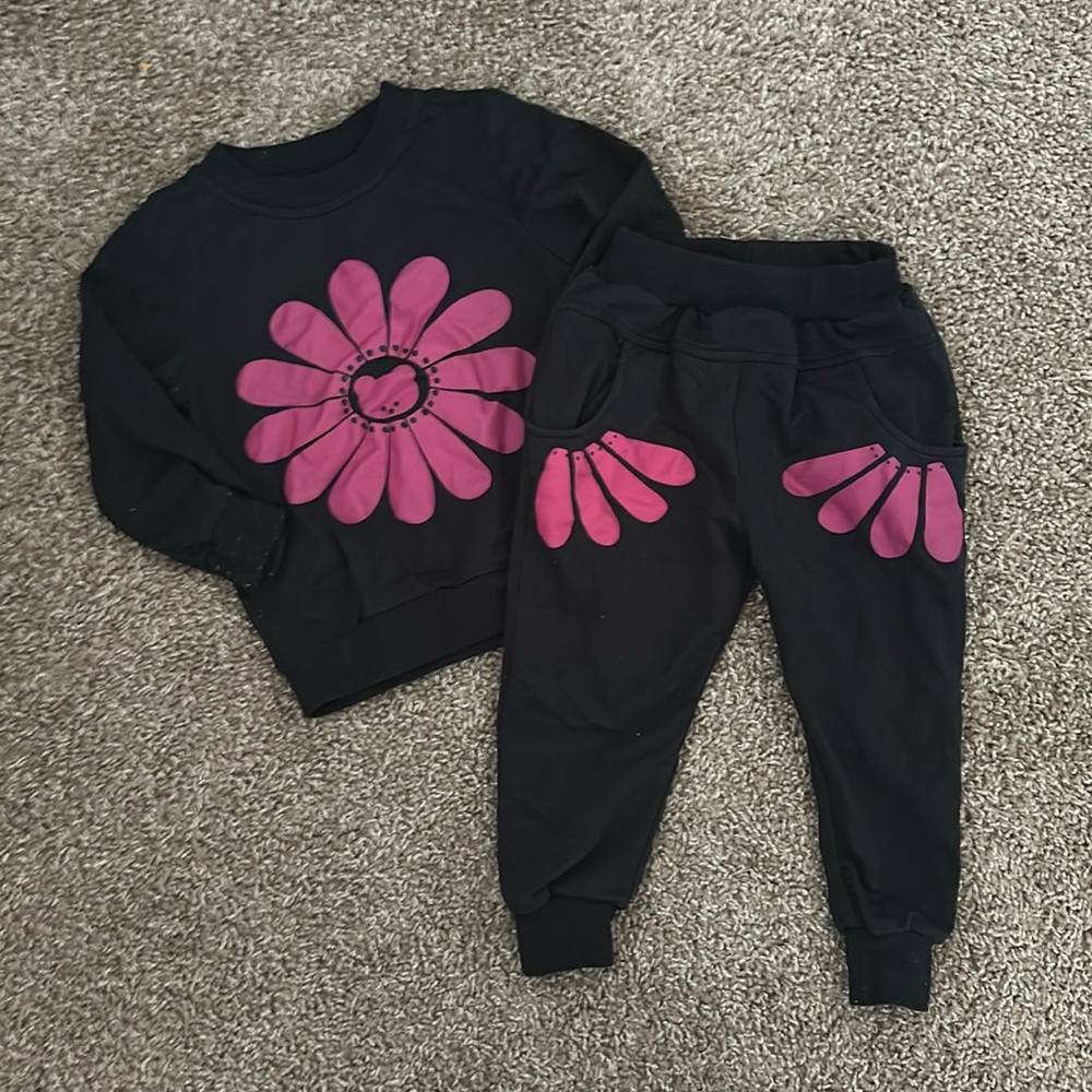 2T girls matching set
